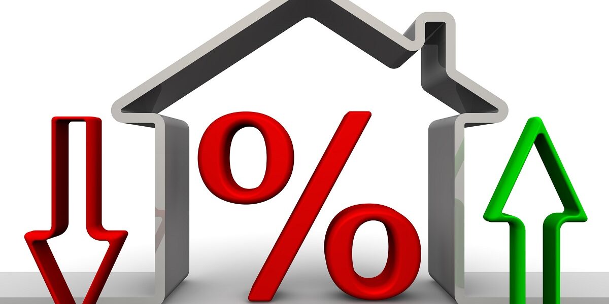 Changes percent on mortgages. Concept